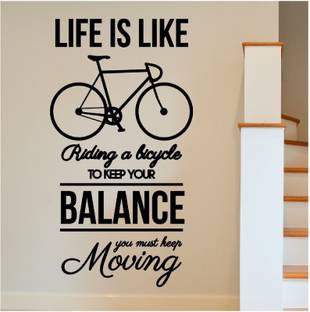 marvellous 80 cm m_bicycleriding Self Adhesive Sticker
