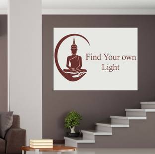 walkart 2.54 cm buddha's find your own light Removable Sticker