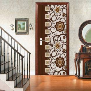DECOR INDIA SOLUTION 24 cm Door Wallpaper (36 inch x 78 inch) Self Adhesive Sticker