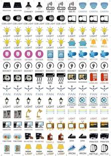 MOREL 1 cm SWITCH STICKERS Self Adhesive Sticker