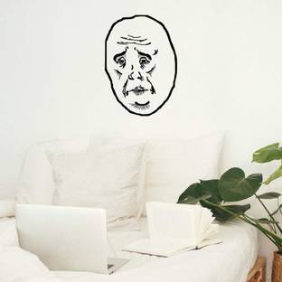 Xskin 29 cm OK Face Guy Internet Meme Wall Sticker, Easy to Apply and Remove, 29cm Self Adhesive Sticker