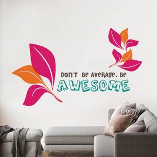 KOTART 103 cm Quote Printed Vinyl Wall Stickers for Bedroom Living Home and Office Wall Decor Self Adhesive Sticker