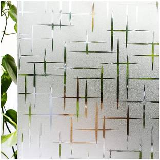 A1 Decor 30.48 cm Window Glass Film Sticker -Sparkle White-24X72 INCH Self Adhesive Sticker