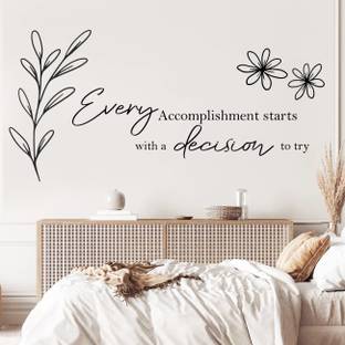 Vasl 96 cm Motivational Quotes Wall Stickers for Home & Office / Wall Decals for Study Room Self Adhesive Sticker