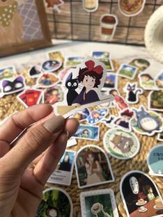 SHOP ABC 10 cm Cartoon Stickers Studio Ghibli Self Adhesive Sticker