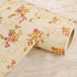 FOKRIM 300 cm yellow flower 45x300 Self Adhesive Sticker