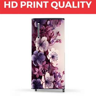 UISSPRODUCT 48 inch Fridge Single Door Wallpaper Sticker Wrap For Refrigerator (Size 24x48 inch) Self Adhesive Sticker
