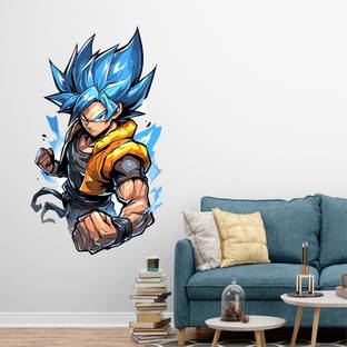 ArfulDecals 60 cm Goku cool wall sticker Self Adhesive Sticker