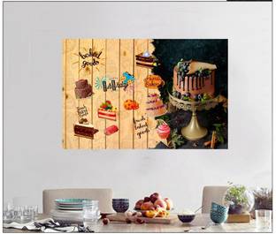 Archi Graphics Studio 80 cm homedecor decorative fresh cake and icecream kitchen sticker Self Adhesive Sticker