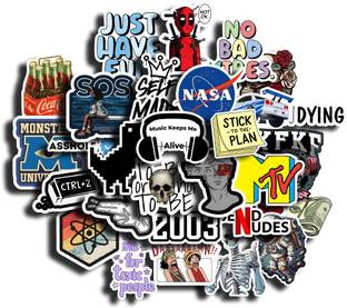 MOMENTPRINTS 5 cm 30Pcs Aesthetic Vinyl Stickers - Waterproof for Laptops, and More - Reusable Reusable Sticker