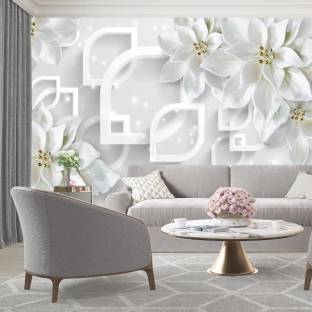 PR DESIGN SOLUTION 60.96 cm Floral Decorative Wallpaper Sticker (16 inch x 90 inch) Self Adhesive Sticker