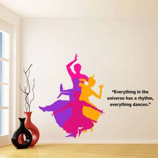 VCREATE DECOR 78 cm Dance design Wall Sticker And Decal Self Adhesive Sticker