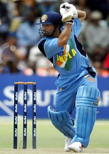 Dumdic 30 cm Master Sachin Tendulkar Cover Drive A4 Strong Self Adhesive Sticker