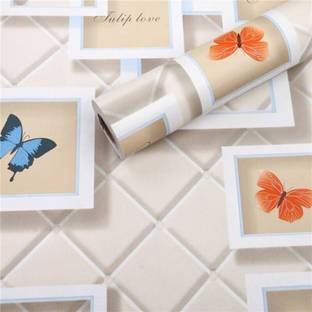 NuWallpaper Vinyl Abstract Yellow Wallpaper