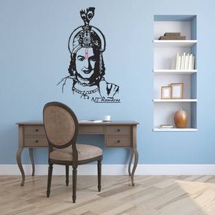 PEACOCKRIDE 60 cm NT Rama Rao I NTR I Wall Decal Self Adhesive Sticker