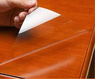 WALLDESIGN 48 inch Transparent Glossy Protective Film-Scratch-Resistant,Floors,Furniture-12x48in Self Adhesive Sticker