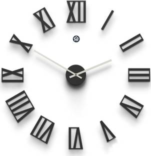 HomeDeal 63 cm Businessman Three-Dimensional Wall Clock For Every Home Double-sided Sticker