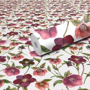 Bnezz Vinyl Floral & Botanical Multicolor Wallpaper