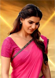 Eltass 30 cm Samantha wall sticker - Actress samantha cute wall sticker Self Adhesive Sticker