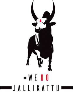 Eltass 30 cm Jallikattu wall sticker - Jallikattu Kaalai wall sticker for living room Self Adhesive Sticker