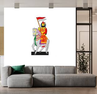 wallpics 24 inch Lord Baba Ramdev Ji Religious Self Adhesive Decorative Wall Sticker cut5720-3 Self Adhesive Sticker