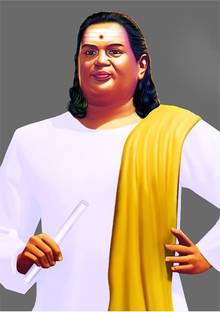 Starxdecals 30 cm Thevar wall sticker - Pasumpon muthuramalinga thevar wall poster sticker Self Adhesive Sticker