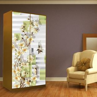 PR DESIGN SOLUTION 60.96 cm Almirah Door Wallpaper Sticker (39 inch x 84 inch ) Self Adhesive Sticker