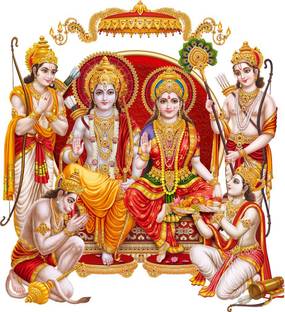 ZEN TREK 45 cm Ram Darbar Self Adhesive Sticker