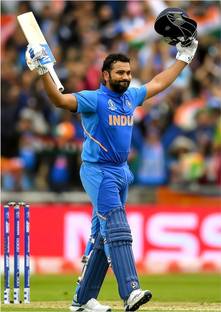 santer 30 cm Rohit sharma wall sticker - Hitman Rohit sharma wall sticker Glow in the Dark Sticker