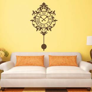 walkart 2.54 cm dancing wall clock with ringing bell design Removable Sticker