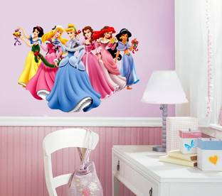 Art Kafe 51 cm Barbie Doll's Wall Sticker Self Adhesive Sticker