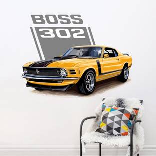ArtisticDecals 59 cm Car Mountain jeeps, Racing car Wall Sticker Big size sticker, 3D sticker Self Adhesive Sticker