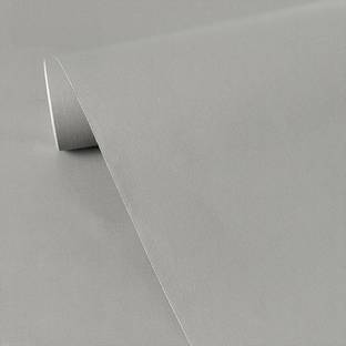 Flipkart SmartBuy 1000 cm Grey Plain Matte Self Adhesive Wallpaper (1000 cm X 45 cm ) Self Adhesive Sticker