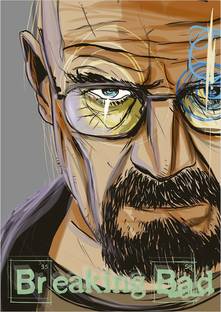 santer 30 cm Breaking Bad Wall Sticker - heisenberg breaking bad Wall Sticker Self Adhesive Sticker