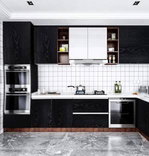 Maefele 304 cm Black Wood Like Self Adhesive PVC Easy to Install Wallpaper Self Adhesive Sticker
