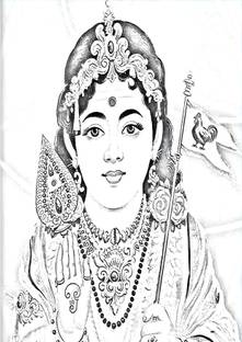 Dumdic 30 cm Murugan Drawing A4 Strong Self Adhesive Sticker