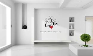 PEACOCKRIDE 30 cm Were Better Together I Romantic I Love I Valentines Day Series I Wall Decal Self Adhesive Sticker