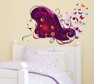 Wallzone Beauti Parlour Large Vinyl Wallsticker (80 cm x 50 cm)