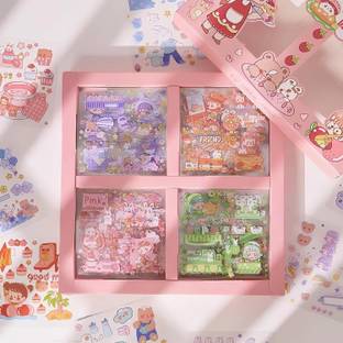 heet 17 cm Mimi's Sweet Party Kawaii Sticker Pack: 100 Adorable Character Designs Self Adhesive Sticker