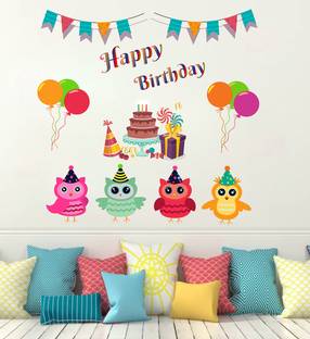 WALLSTICK 70 Happy birthday Removable Sticker