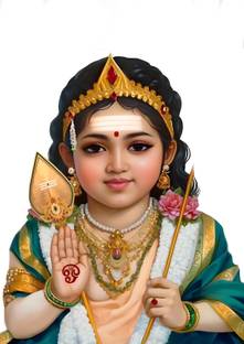 Dumdic 30 cm Beautiful Murugan A4 Strong Self Adhesive Sticker