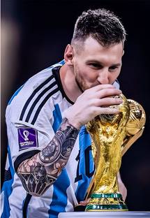 udhaya 50 cm Messi Wall sticker - messi Football King Wall Poster Sticker Self Adhesive Sticker