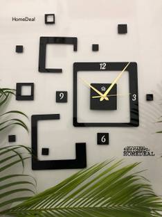 HomeDeal 63 cm Great Personalities Inspiring 3D Wall Clock Decor For Every Home Removable Sticker