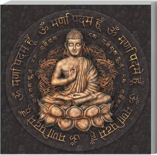 surmul 20 cm Mahatma buddha Mantra Sunboard Home Décor Wall Art Office Room 8x8 Inch Self Adhesive Sticker