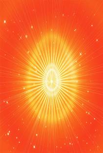 ShubhFly 47 cm Om Shanti Shiv Baba Rays Wall Sticker Point of Light Sticker BK Brahma Kumaris Self Adhesive Sticker