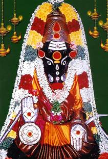 ShubhFly 47 cm Thanjavoor Varahi Amman Wall Sticker Poster Size 47x32 CM for Living Room Office Self Adhesive Sticker