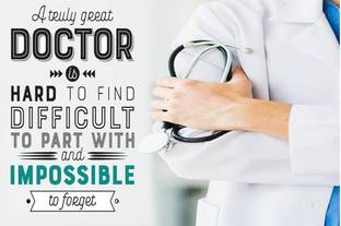 Wall gallery 45.72 cm Doctor Clinic,Quotes Hospital,Chamber Motivational for Strengthening The Patient Self Adhesive Sticker