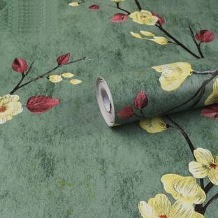 FOKRIM Decorative Green Wallpaper