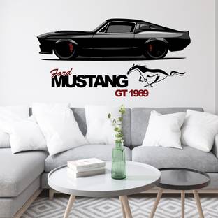 ArtfulDecals 60 cm Mustang GT wall sticker Self Adhesive Sticker