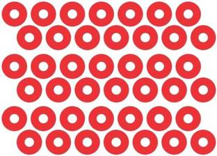 sehgal 0.6 cm 6mm Red Hole Guard Sticker Pack Of 1000 Sticker Self Adhesive Sticker